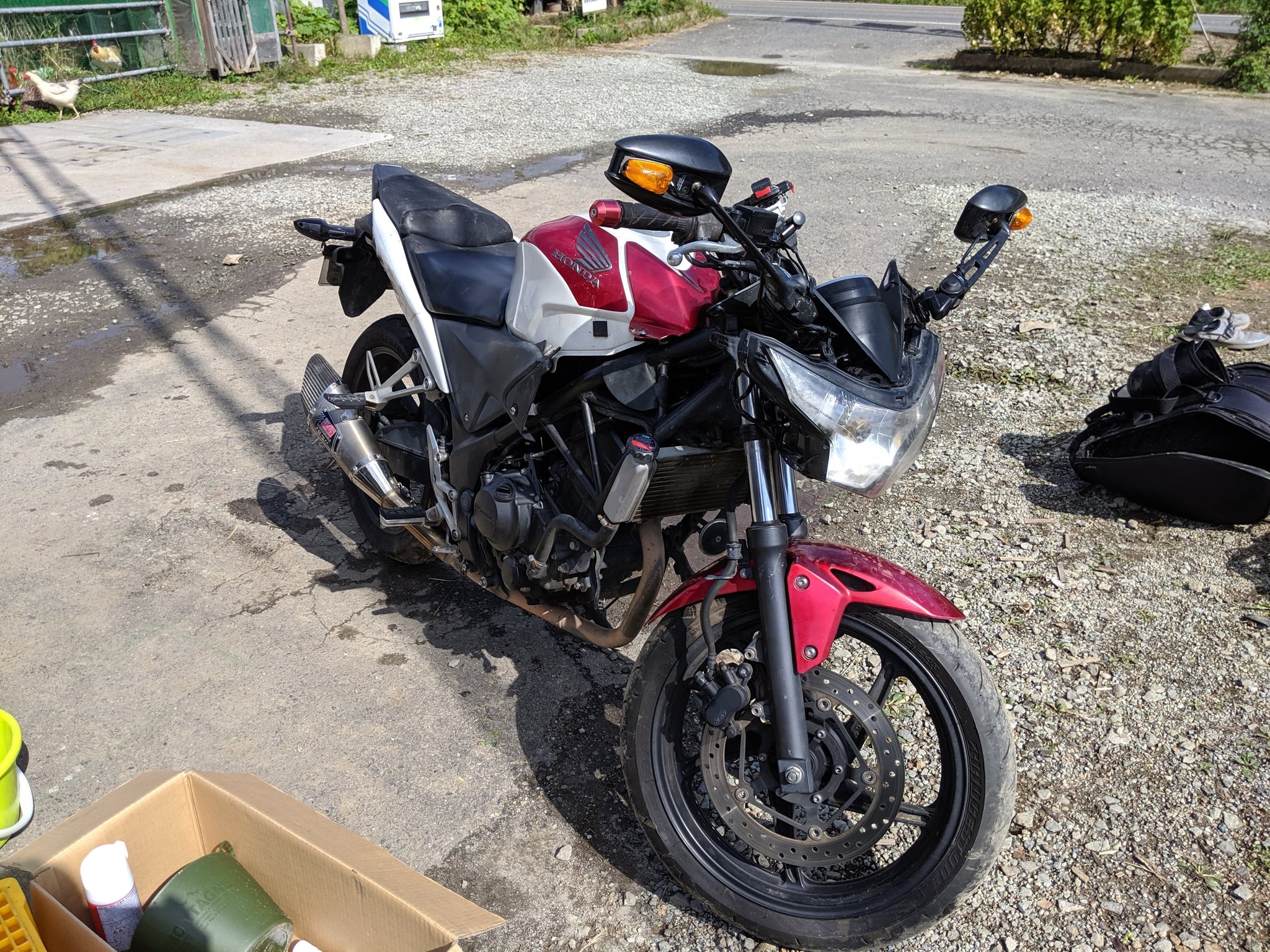 たなか 日本一周完 元漁師30歳独身男性 これが こうなって こう Cbr250r Mc41 ネイキッド化 ストリートファイター