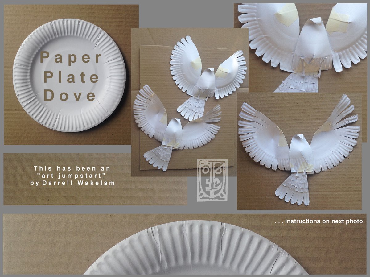 DarrellWakelam's tweet photo. The FINAL and 50th of my free #Lockdown friendly art ideas is ‘Paper Plate Dove’. View them all on my Twitter or at #ArtJumpstart. Please RT those you like so more kids can enjoy them. @PrimaryAly @thatboycanteach @RaeSnape @Teacherglitter @MissKGledhill @NicMasters2 @pepe_hart https://t.co/oNxUXNochQ