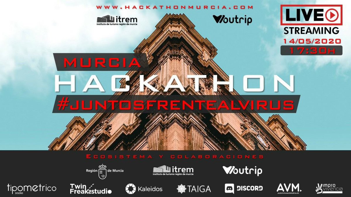🔝Ayer ofrecimos en streaming 🔴 la final del #HackathonMurcia. 

💡 Mucho talento y buenas ideas para impulsar al sector turístico de  ☀️ #CostaCálida #RegióndeMurcia.

💥 Ya puedes revivir el evento al completo y saber quiénes fueron los ganadores: bit.ly/2Ani17d