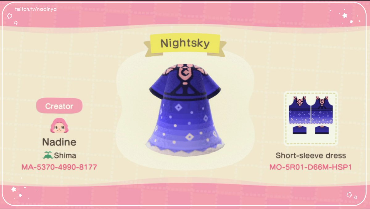 nadinya2's tweet photo. Made a new design inspired by the nightsky of Animal Crossing β¨
#AnimalCrossingNewHorizon #AnimalCrossingDesigns #AnimalCrossingDesign #AnimalCrossingDesigns #AnimalCrossingQrCode #animalcrossingqrcodes #AnimalCrossingqr https://t.co/rGrDN6Psef