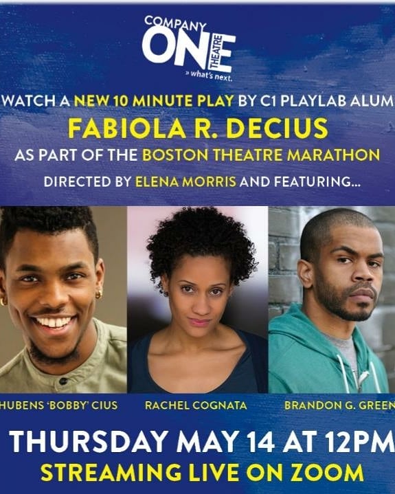 WordsWithFab's tweet photo. I am honored that my ten-minute play, "Black Jesus", was part of the #BostonTheaterMarathon & overjoyed by the warm & positive responses it received. Thank you to @companyoneboston, @elena_peal, @bobby_cius, @BG_McPhiii, & #RachelCognata.
#BTMXXII #BlackJesus #PlaywrightFab #C1 https://t.co/74q0unuypv