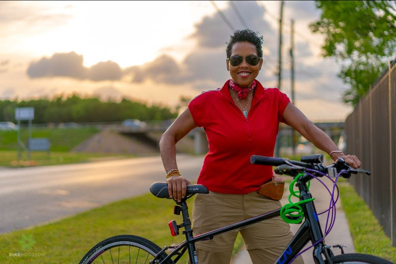 Today was Inge Ford's last day at BikeHouston! She has served the Houston community with great passion and care as our education director. She is headed north to assist with indigenous health efforts. We wish you the best Inge and will miss you!