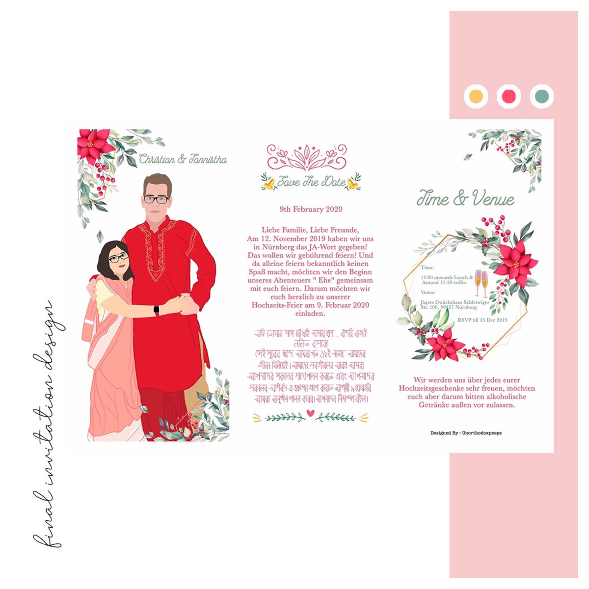 PeepsUnorthodox's tweet photo. And the final take #weddinginvitation🌿Pure mix of beautiful colours and natural elements 👩‍❤️‍👨To get your customised wedding invites place the order now♥️ #wedding #weddinginspiration #weddingcake #unorthodoxpeeps #weddingseriesbyup♥️#einvites #invitations #invitationtocreate https://t.co/y0IEbBOM1W