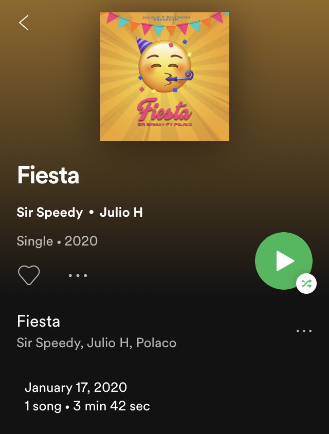 spotifynation's tweet photo. Check this Out 👉🏻 @srspeedy - Fiesta. Available on spotify 🔥 #spotifyplaylist #spotify #music #newmusic #newmusic #hiphop #playlist #instaspotify #spotifypremium #spotifytunes #spotifymusic #youtube #rap #tidal #spotifyplaylists #spotifyartist #applemusicplaylist #artist #deezer https://t.co/G7eegod5L0