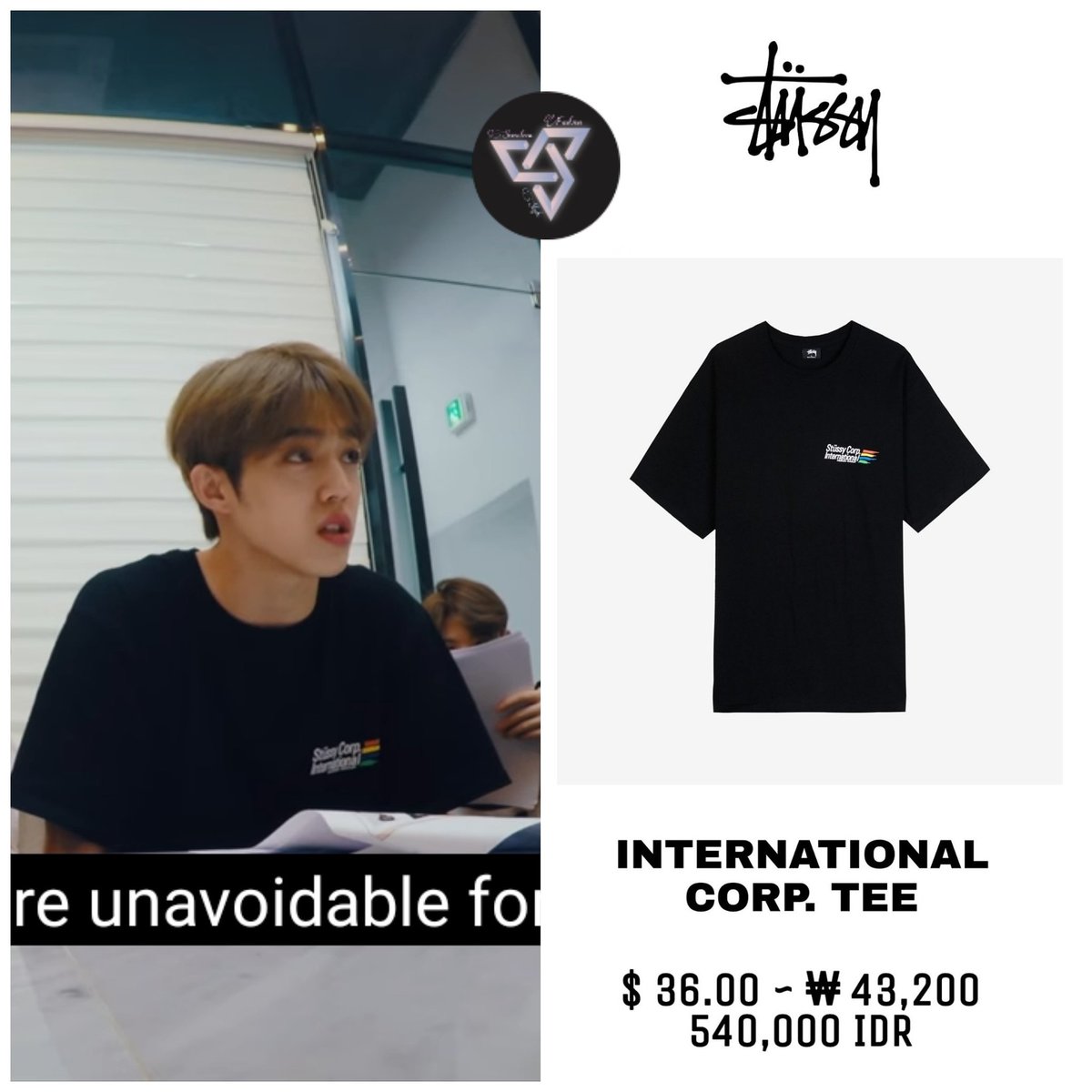 Scoups wore Stussy T-Shirt in HIT THE ROAD Prologue