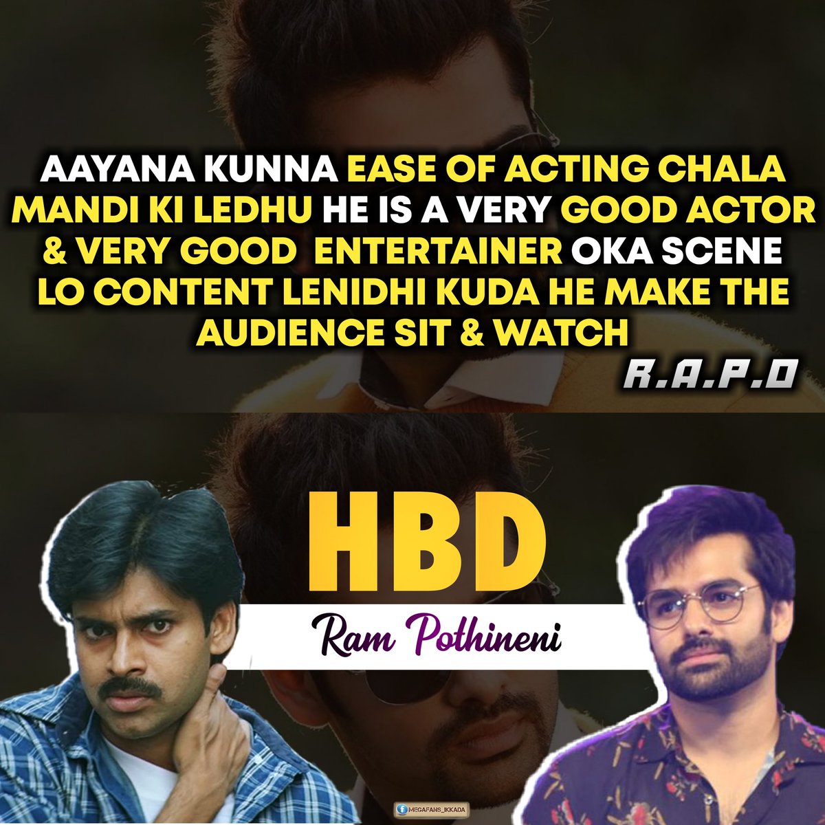 Jagadish_0824's tweet photo. #HappyBirthdayRAPO https://t.co/KKr4Sy7dRO