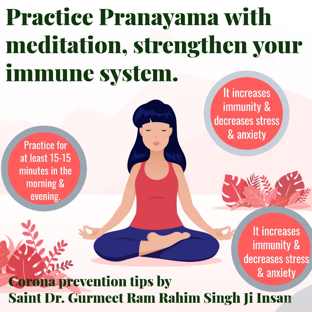 insanjassi120's tweet photo. #HelpfulTipsToBeatCorona      Practice paranyam with meditation for at least 15-15 minutes in the mng nd evng ,  it  increase ur immunity system . https://t.co/uAmTRbysgZ