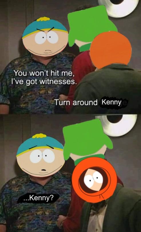 _Coffee_And_Tea's tweet photo. No comment
#southpark #ericcartman #kennymccormick #kylebroflovski #spmeme https://t.co/S22JRzEvts