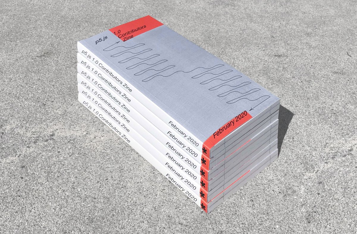 p5xjs's tweet image. The p5.js 1.0 Contributors Zine is here! The zine, designed by Stefanie Tam, commemorates the 1.0 release and the contributors that were a part of it. It is a limited print edition of 200. We will have copies available for purchase and a digital version very soon!