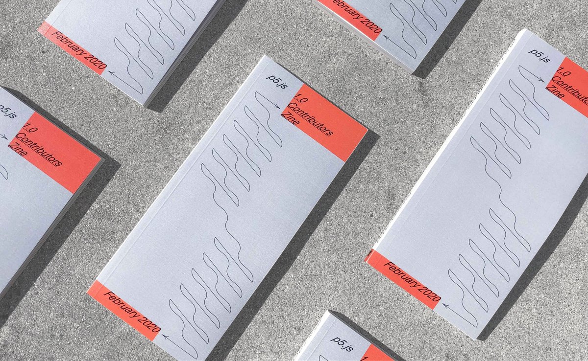 p5xjs's tweet image. The p5.js 1.0 Contributors Zine is here! The zine, designed by Stefanie Tam, commemorates the 1.0 release and the contributors that were a part of it. It is a limited print edition of 200. We will have copies available for purchase and a digital version very soon!