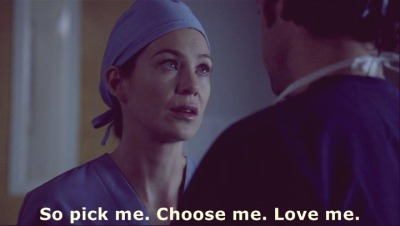 Grey S Anatomy The Iconic Pick Me Choose Me Love Me Speech Is 15 Years Old Today Greysanatomy T Co 0pwzobzd64 Twitter