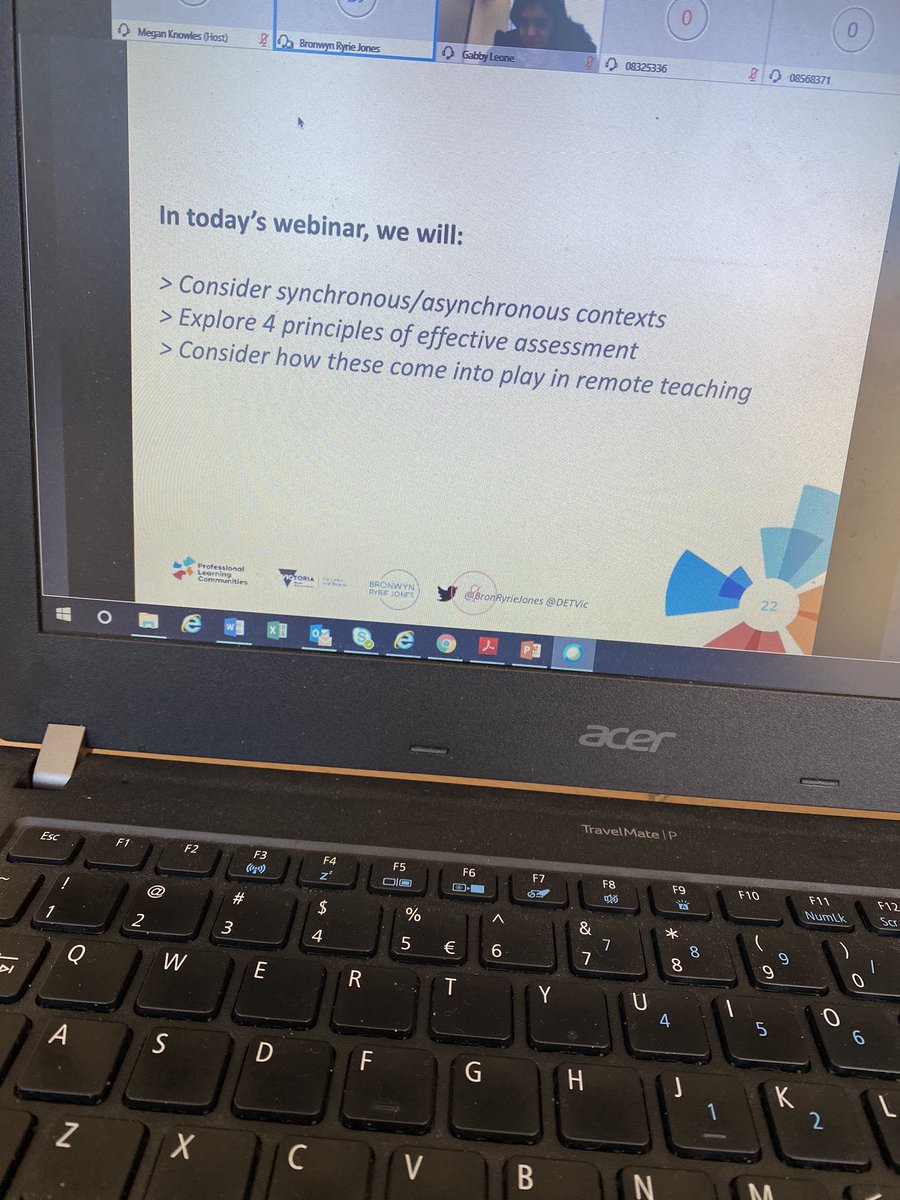 changeking22's tweet photo. A nice way to listen, reflect and discuss some considerations for remote learning! Thanks @BronRyrieJones for your insights and professional discernment. @DETVic #assessment #4A’s #authenticpurpose #CommonSense https://t.co/BCSiFqABQ5