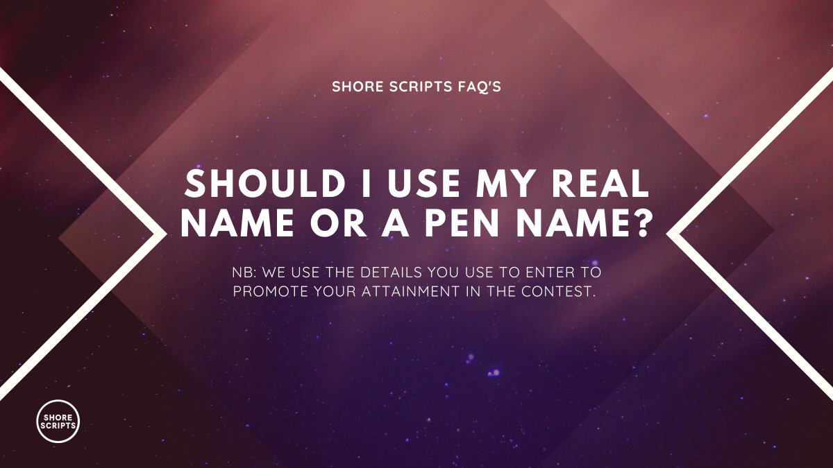 ShoreScripts's tweet image. FAQs: We want to help you start your career in screenwriting, so whatever you wish to be known by is fine by us.

Just remember to put the name you want to be known by on the entry form. shorescripts.com/rules-faq/

#screenwriting #learnscreenwriting #scriptwriters #pennames #film
