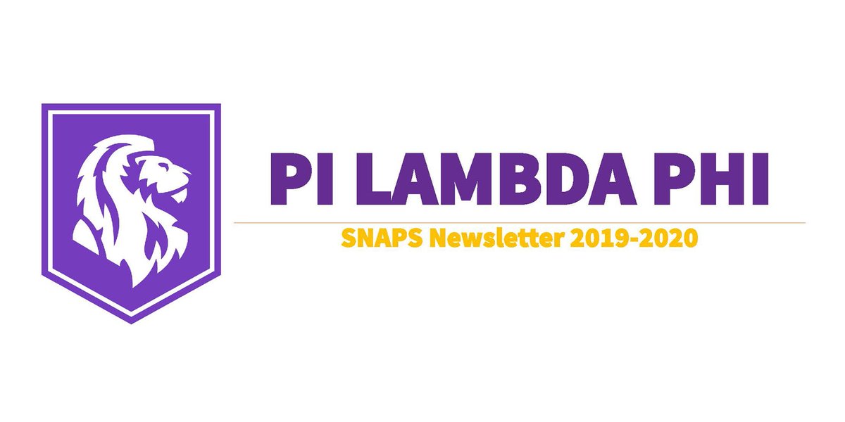 We've had an eventful year here at Pi Lambda Phi Ohio Beta Tau! Come see what we've been up to in our newest SNAPS Newsletter at bit.ly/SNAPS2020.