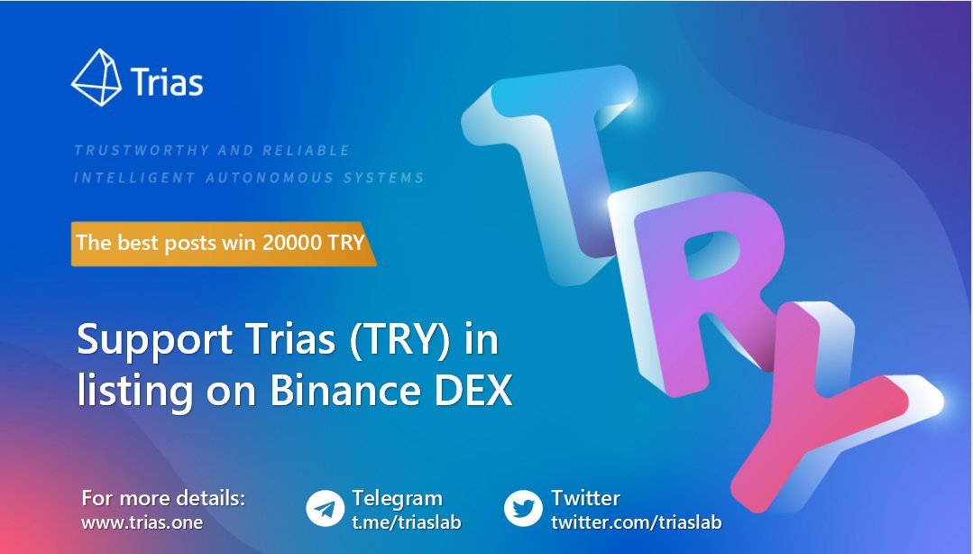 Trias On Twitter Support Trias In Listing On Binance Dex Register And Log In Click Reply At The Bottom To Reply To Trias Listing Proposal Post Your Support For Trias 1 Best