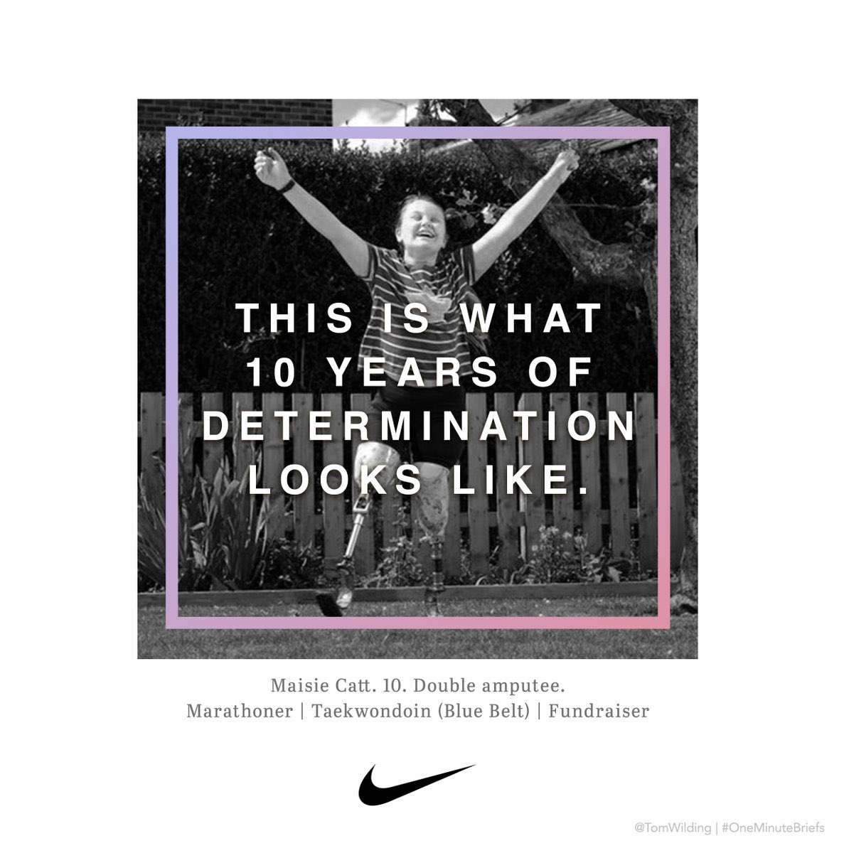 LimbPower's tweet photo. @BarackObama OMB #aMAISIEing BRIEF WINNER:
@TomWilding 

Powerful copy that captures an incredible moment beautifully. @CattMaisie 

Could we get a retweet please

https://t.co/6maJoY3pi6 https://t.co/UdXble1bDH