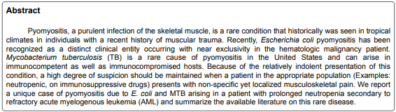 clininfectidis's tweet image. #Pyomyositis in a Neutropenic Patient with #Acute
Myelogenous Leukemia.
submissions open: bit.ly/2EQ7KNI
