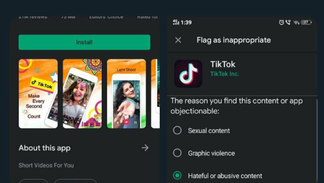imNishant_'s tweet photo. We Support Pure Talented YouTubers but we don't support this fucking TikToker guys moves hands and lipsync for only 15 seconds it's not the talent I refer ,Today YouTube deleted Carry's video let's support him by reporting this app on playstore 
#justiceforcarry
#BanTikTokInIndia https://t.co/jiWa024bgv