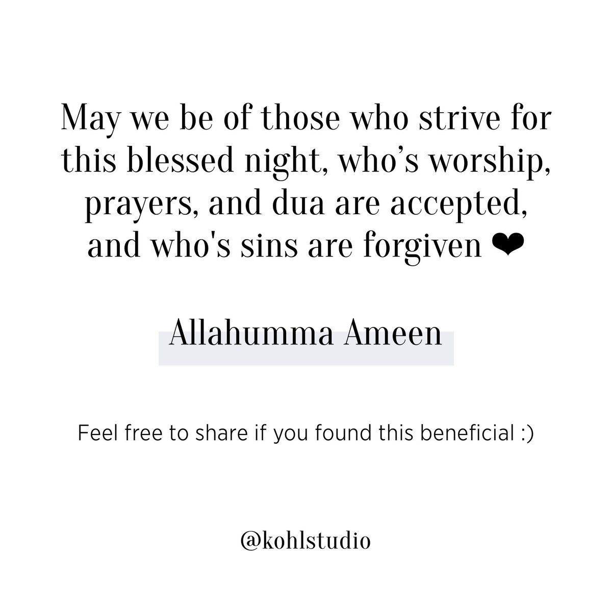 And finally, what can we do to maximize the rewards of this blessed night 🖤