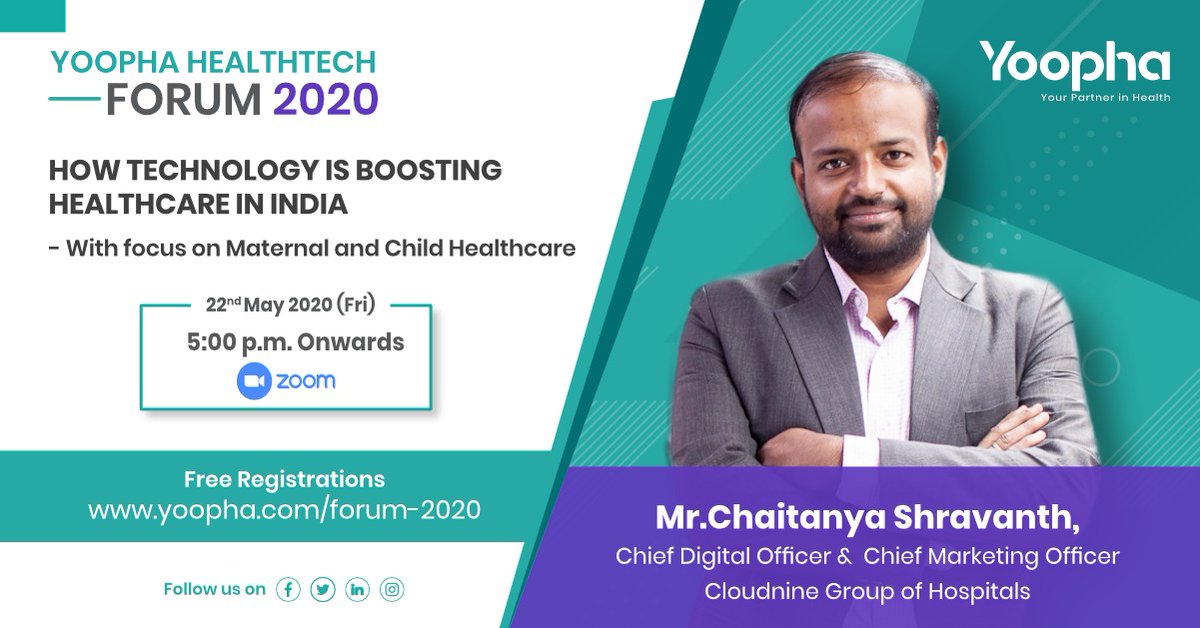 yoophahealth's tweet photo. In a world where technology rules, all the more with COVID-19 fiasco and social distancing norms, what is it to the medical fraternity? 

Join us on how technology can impact the medical sector... To register: https://t.co/XhWv5kT0aA https://t.co/VPdUHHazrZ