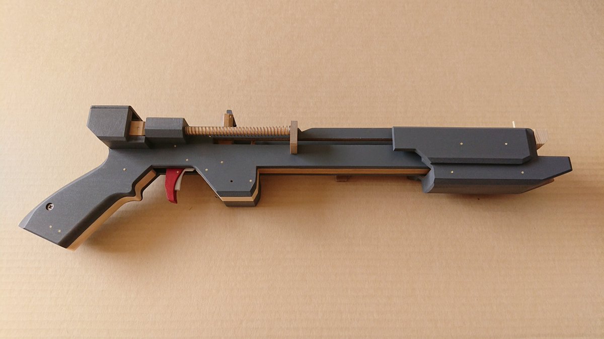 ポンプアクションゴム銃 ポンプアクションとマガジンのゴム銃 - YouTube