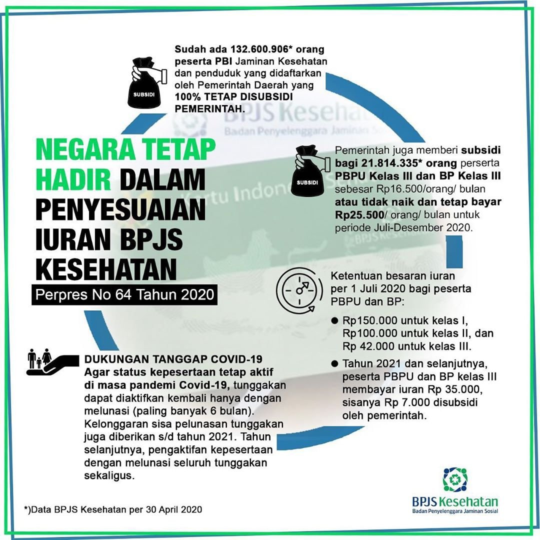 Banyak yg bertanya kepada saya soal iuran BPJS, seperti apa jaminan itu. 2 penjelasan ini mudah2an bs membantu.
#pakaimasker 
#jagajarak 
#cucitanganpakaisabun