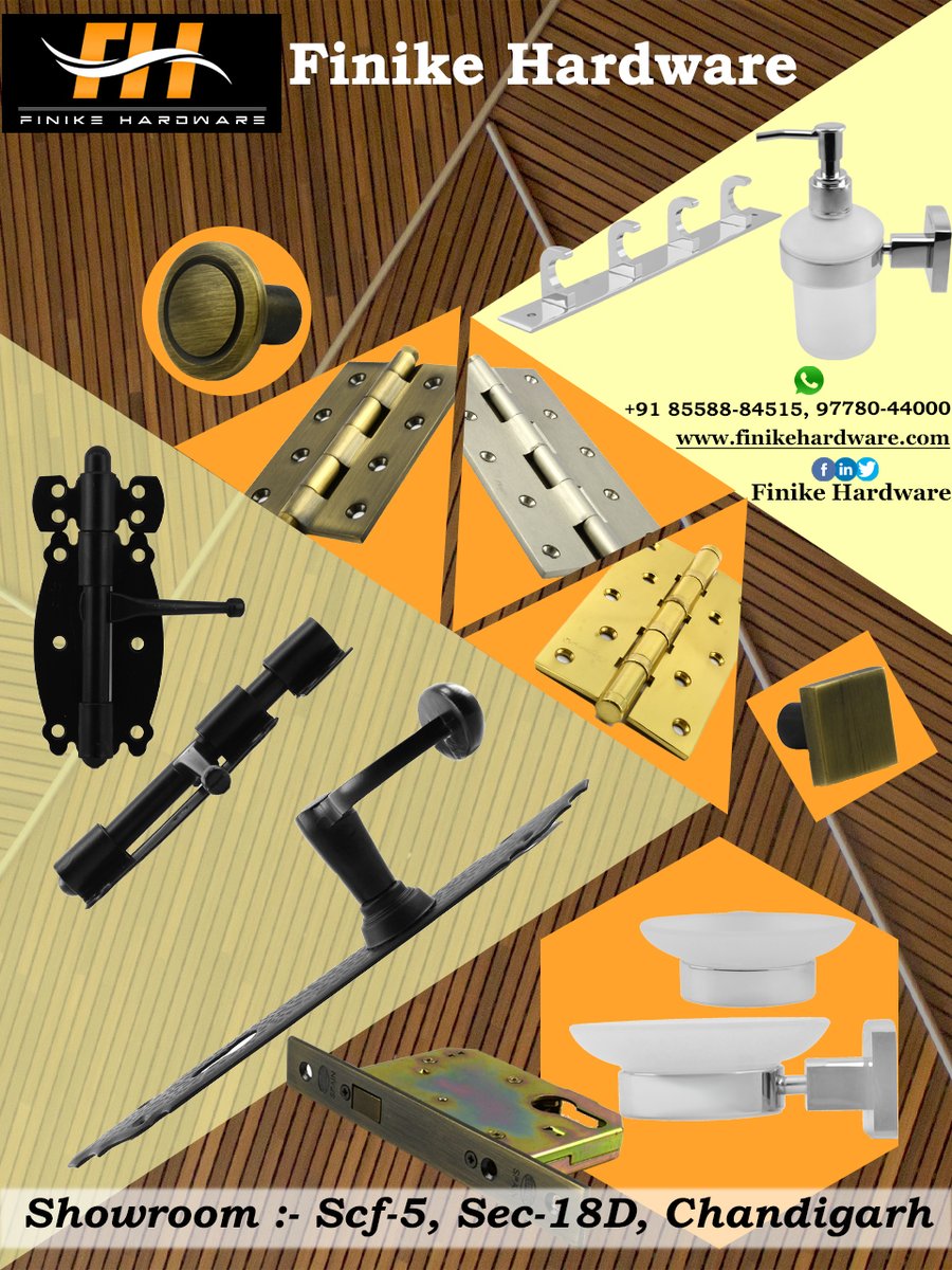 FinikeHardware's tweet image. #HardwareAccessories | @FinikeHardware
All types of #Home #kitchenaccessories #DoorHandles #DoorKnobs #handle #Locks #Hinges &amp;amp; many more..
Call Now :- +91 97780-44000 97785-44000
Web :- finikehardware.com
#kitchenhardwarestoreinchandigarh
#hardwarestore
#vintage
#Doorhinges