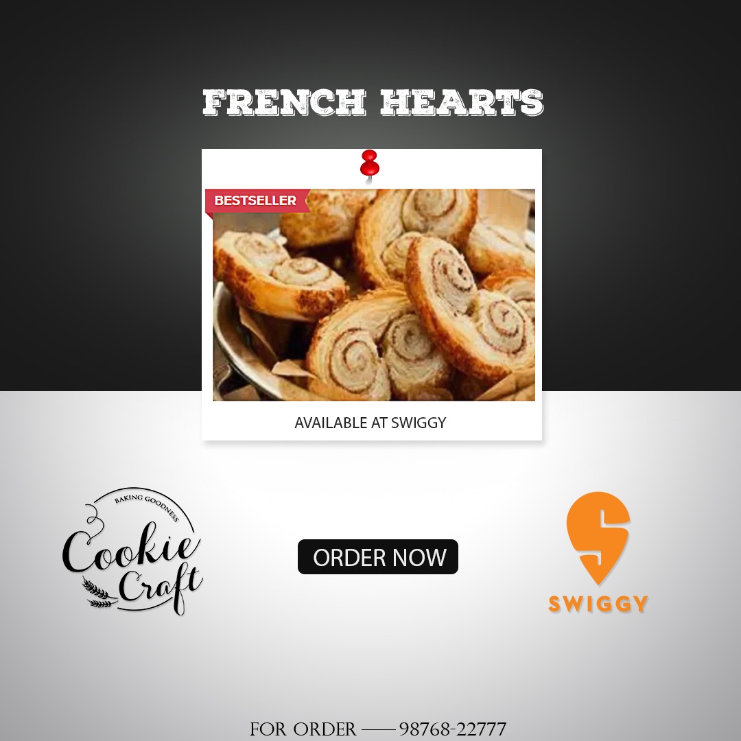 cookiecraftldh's tweet photo. Sweet, buttery, flaky and crunchy! It has all the qualities to be your favourite snack.

#Snacks #buttery #flaky #cruchy #favourite #qualities #cookies #orderonline #Frenchhearts #enjoycookies #cookielovers #cookiCraft. https://t.co/WV2i4RXGK8