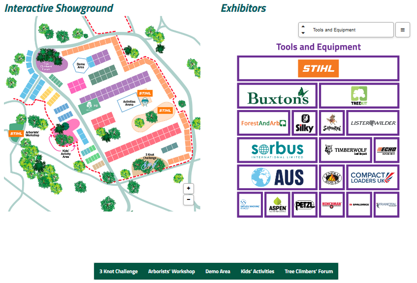ArbAssociation's tweet photo. 📲Virtual ARB Show is now open! Lots of deals, demos and discounts to be had...
👉https://t.co/AyUepmx4bK
The showground is organised by category
#trees #arboriculture #VirtualARBShow #urbantreeworldcup #urbantreefestival #arborist https://t.co/7XfaiMYEcd