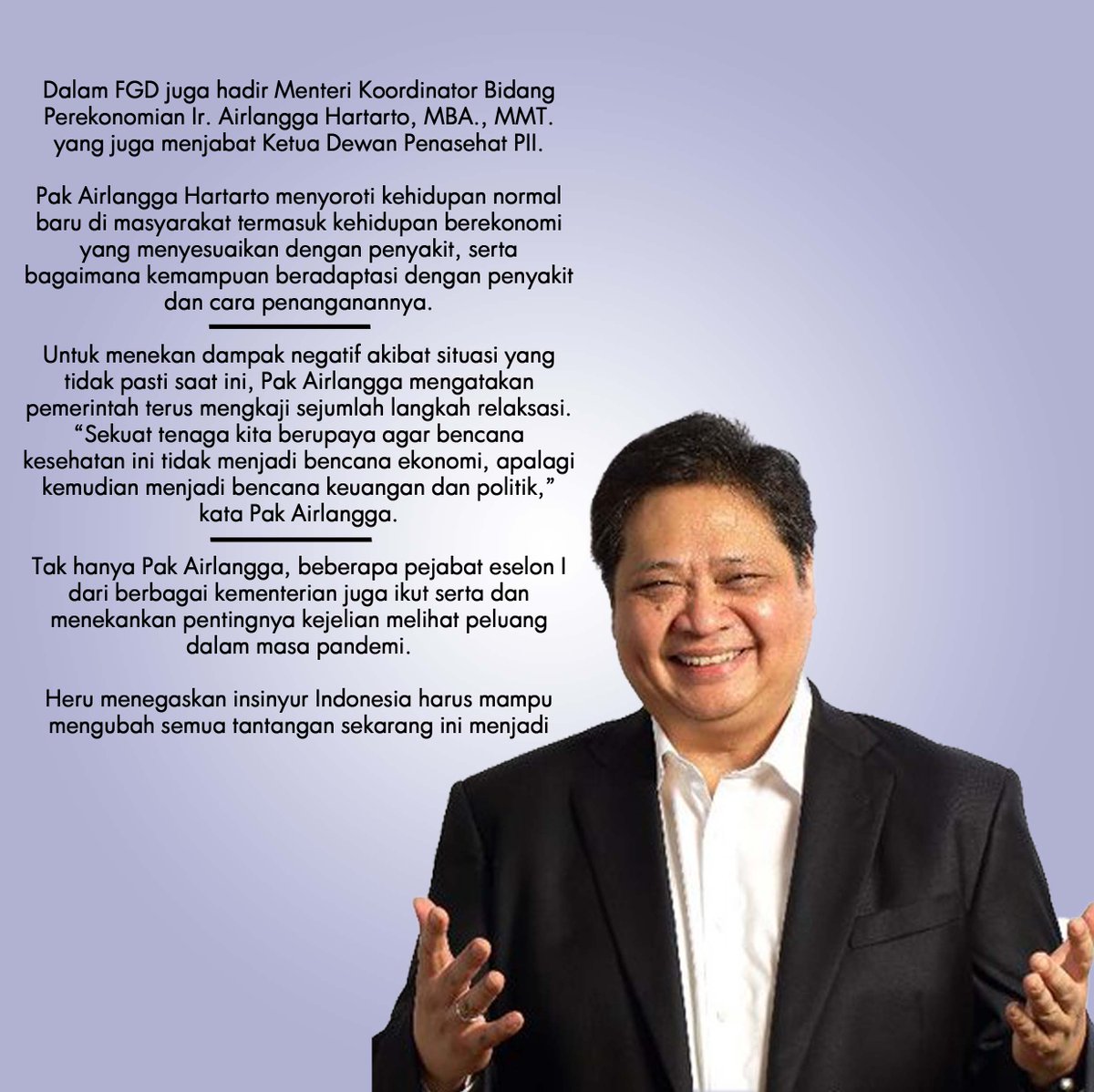 Persatuan Insinyur Indonesia Siapkan Rekomendasi Hadapi New Normal di Tengah Pandemi Covid-19
.
#newnormal #insinyur #KompakWalauBerjarak