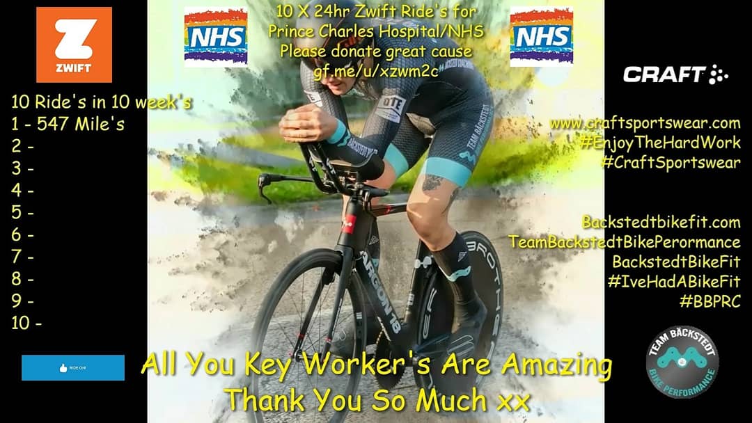 DeanWareWolf's tweet photo. Still not recovered from last week's 24hr so watch me suffer on my 2nd, it's going to be a long day please share like and Donate if you can 
https://t.co/b6eoYUNMDH

https://t.co/9k64PLKe4M

@UK_Craft @Maggy_PR @BackstedtBikFit @gcntweet @GoZwift @GeraintThomas86 @LukeRowe1990 https://t.co/o6ulK2fp7G