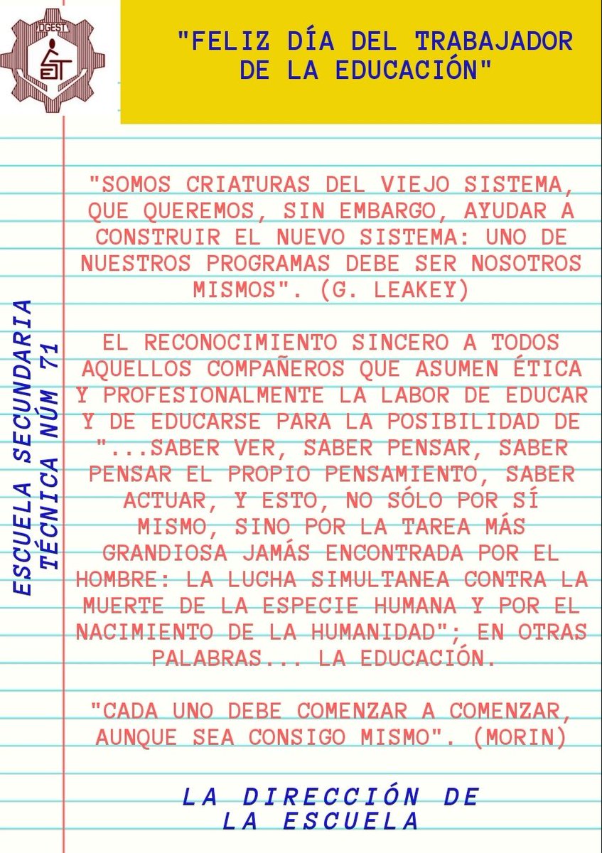 Escuela Secundaria Técnica 71 tweet media