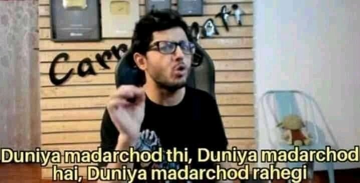 starNikkk's tweet photo. Once legend said #carryminati https://t.co/yp9s8S7SOy