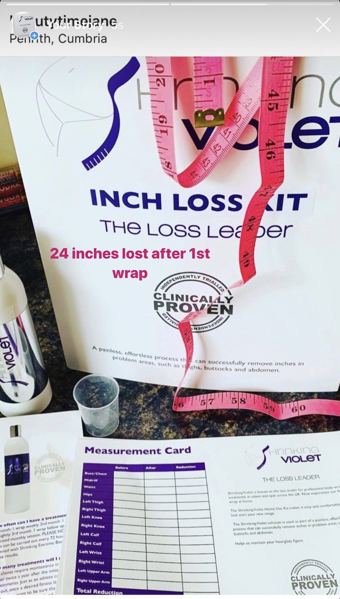 TibbyOlivier's tweet photo. @beautytimejane lost 24 inches first wrap #shrinkingviolet #shrinkingvioletbodywrap #shrinkinginches #slim #firm #tone https://t.co/Wop711ImKM