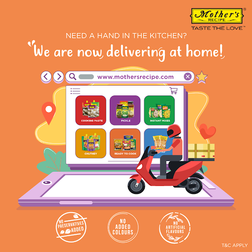 mothersrecipe's tweet image. Make your everyday #cooking easy! 
Fill your cart with #Achaar, #InstantMixes, #ReadyToCook #Mixes, #CookingPastes and more, and leave the #delivery to us. 
Shop now, bit.ly/2KvKqKq! 

#orderonline #mothersrecipe
