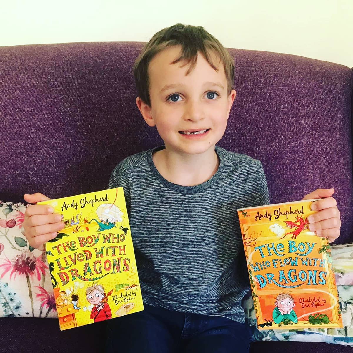 ThorpeHesleyPri's tweet photo. 📖💚 Day 11 📚 and today's book comes from the fabulous Mrs Hewitt and her son George. They are recommending 'The Boy Who Grew Dragons' by Andy Shepherd. They love these books because they are really funny and exciting! Why not check out the series of books? 🐲💙 #andyshepherd https://t.co/zPG3tXmsQb