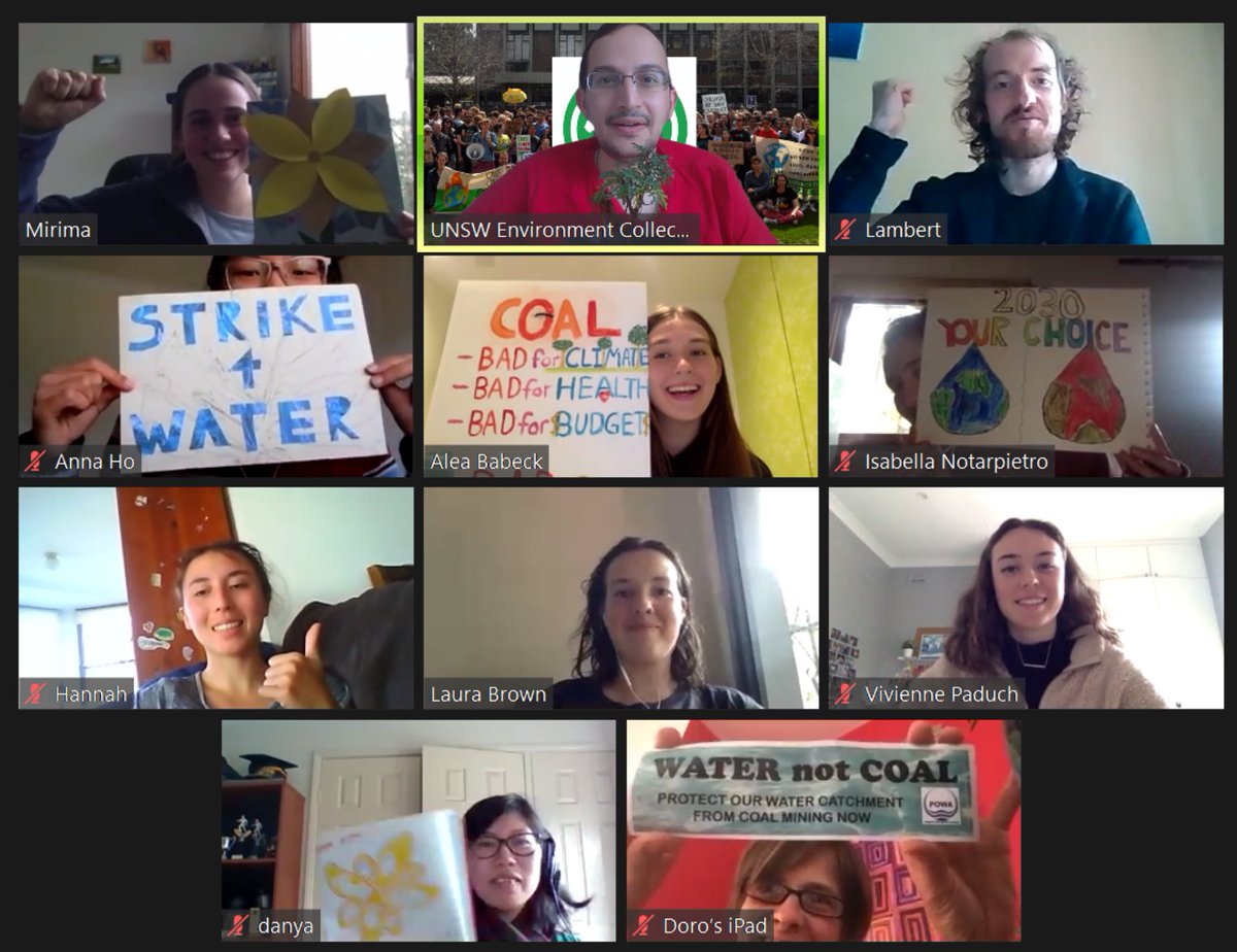 Getting together before the <a href="/StrikeClimate/">School Strike 4 Climate Australia</a>  live stream and taking a solidarity photo! Make sure to tune in this afternoon on the 15th May online climate strike.
ss4c.info/live
#BuildABetterFuture #COVID19 #ClimateCrisis #FridaysForFuture  <a href="/GretaThunberg/">Greta Thunberg</a>