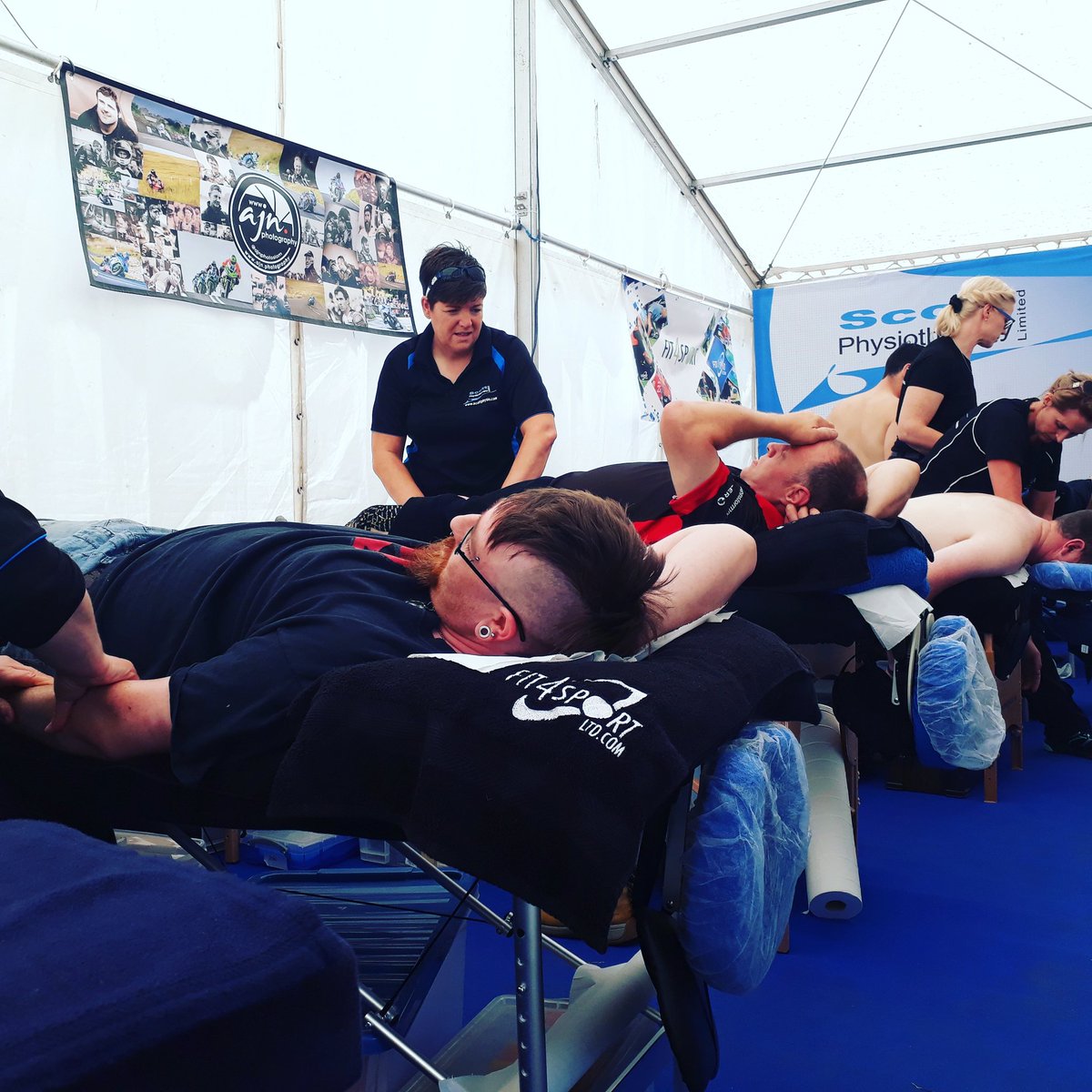 Scottphysio's tweet photo. Facts Friday-the @Scottphysio TT Team did 629 voluntary hours at the TT during 2019 race fortnight to help keep racers safer on the world famous mountain course. #saferriders #iomtt #sportsphysio #sporttape #scottphysio_ttteam #recovery https://t.co/dokyCB6spo