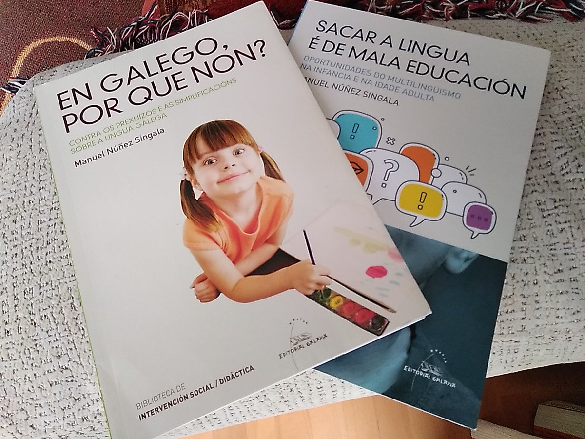 anxossobrino's tweet photo. Bo venres, @AlegreDores! Xa falamos destes dous manuais claros e didácticos de @m_singala, pero aínda non lles puxeramos foto. #programaApego #polavidaepolalingua @EdGalaxia https://t.co/aVMleiFamb