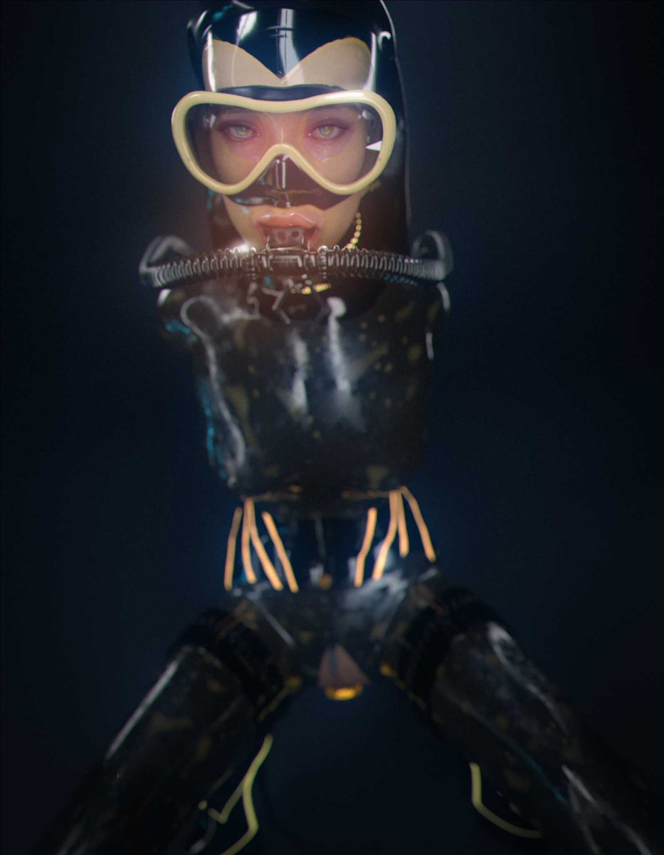 carbon_cats's tweet photo. Someone asked the other day if I still did 3D stuff, I guess I do :3. Here's some @LayerIndustries inspired heavy rubber work in progress thing. Still needs moooore geeear but it's also a ton of work &amp; fun, lets see how long the 3d hype lasts ^^

🖤💛 #heavyrubber #latex #catsuit https://t.co/BXMBvDcGUU