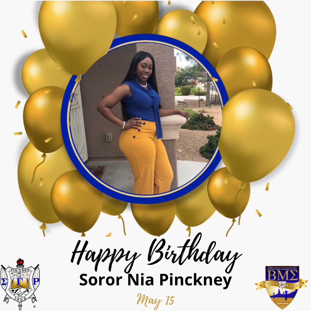 PhoenixSGRhos's tweet photo. The Trailblazing Beta Mu Sigma Chapter of Sigma Gamma Rho Sorority, Inc. sends birthday wishes to our very own Rhoer Advisor, Soror Nia Pinckney. Happy Birthday! πππ©
#SigmaGammaRho #BetaMuSigma #PhoenixSGRhos #TheTrailblazingChapter #SGRhoBirthdays https://t.co/ng4nkFw1HM