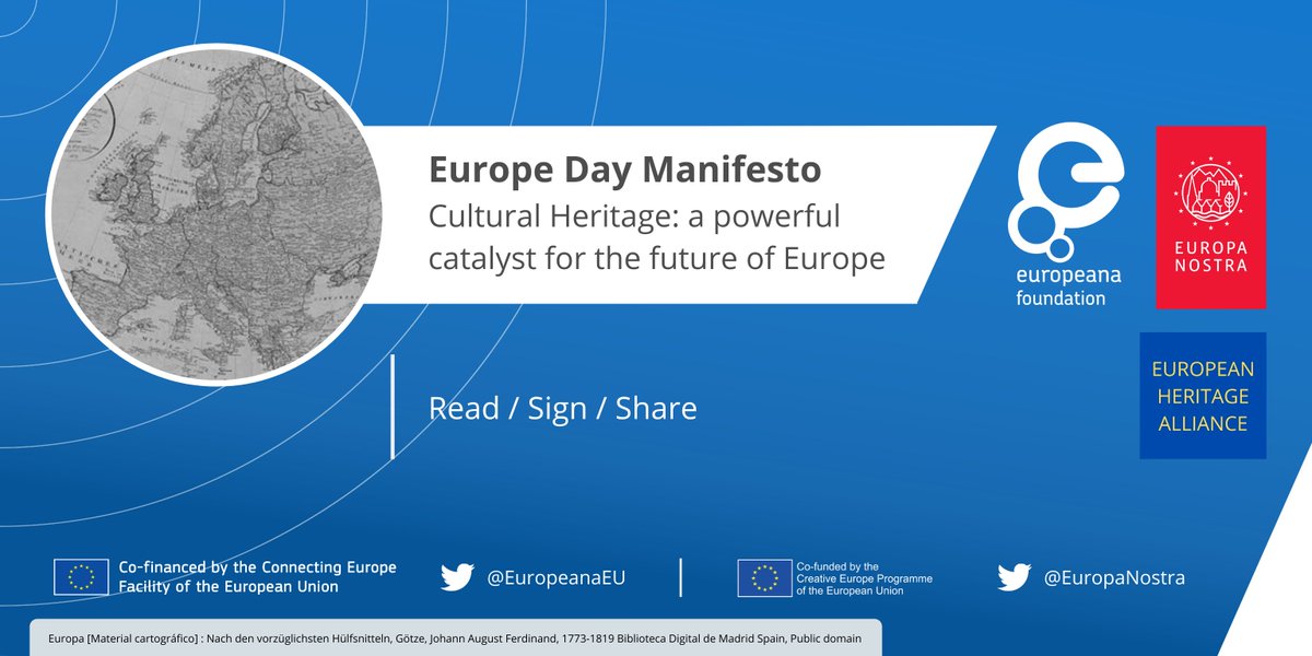 Cultural heritage can be a powerful resource, and help us recover from the #Covid19 crisis. Launched by the #EuropeanHeritageAlliance, this manifesto promotes a strong heritage sector for the #FutureOfEurope. 
Read, sign and share → bit.ly/3dKgNS9