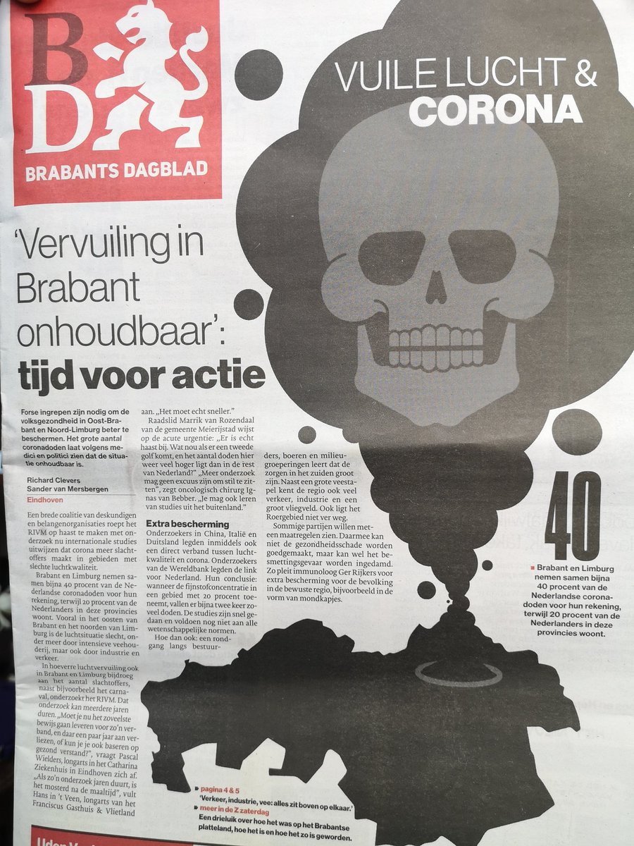dukkie6's tweet photo. Hoe smakeloos kun je als krant zijn. Moet ik, die al 5 mensen heb verloren aan corona, dit in de krant zien staan? Wil je mensen echt het beeld geven dat ze sterven van de lucht?
Corona is een virus stelletje idioten. Deze angstzaaierij is compleet misplaatst. https://t.co/XZzaFDed6C