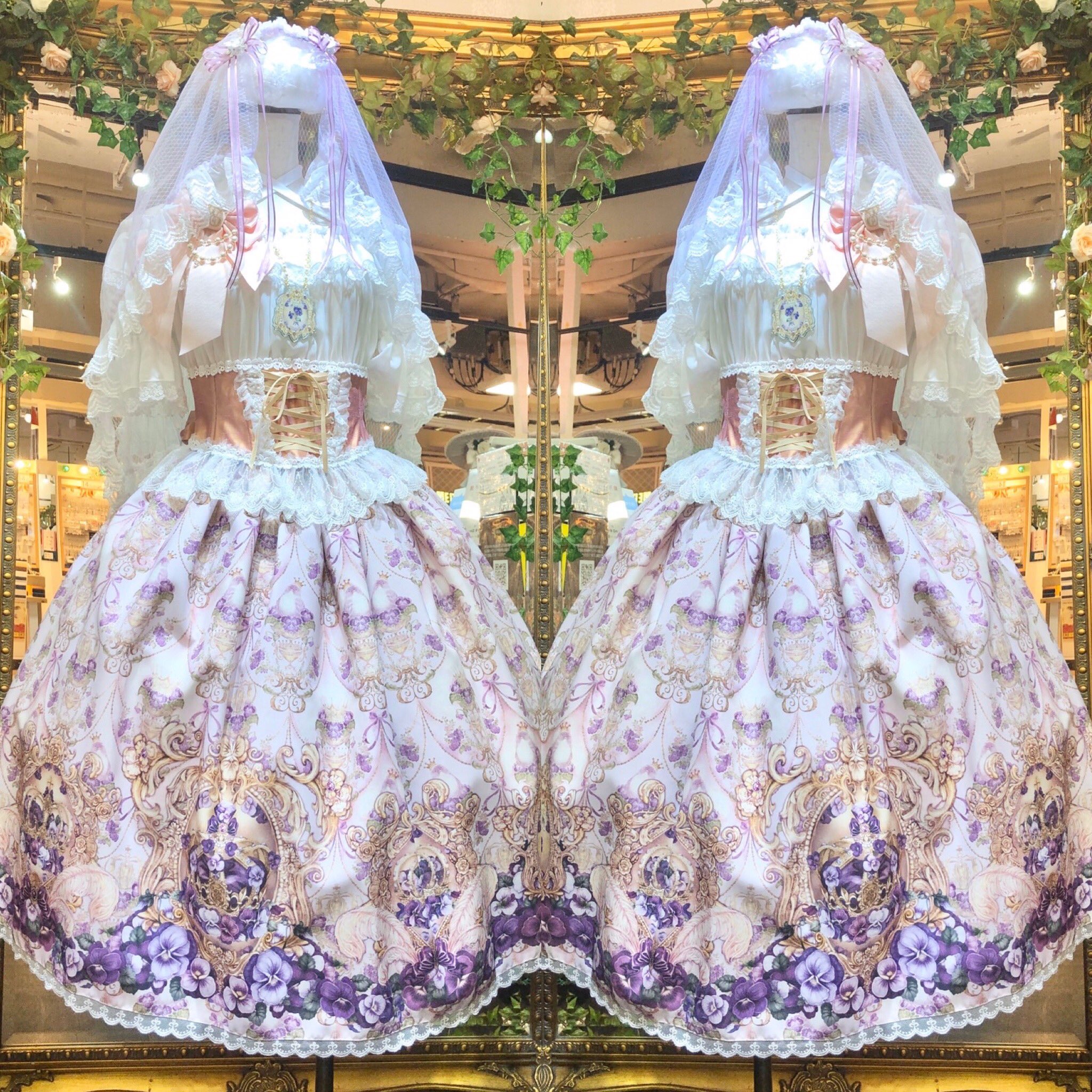 アンシャンテリックアンシャンテリー　すみれ姫の王冠スカート Enchantlic Enchantilly／すみれ姫の王冠スカート（生成