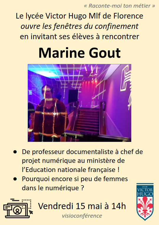 framaka's tweet photo. Nos élèves @hugoflorence  ont le plaisir de recevoir cet après-midi @MarineGout "Chef de projet national - Services Numériques - Ministère de l'Éducation nationale" (ça claque comme titre !) Impliquée notamment dans le prometteur (et très libre) projet @appsedufr https://t.co/ytKNS2Y3v2