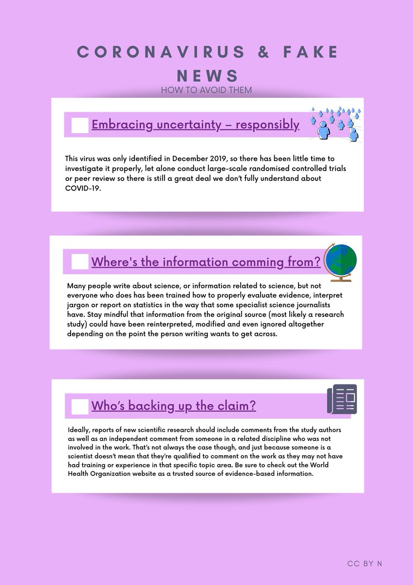 nicol_004_'s tweet photo. Nowadays, there are lots of fake news due to the Coronavirus. Here I post a poster that explainds three ways to avoid fake news. Have a look!
@GmedranoTIC #internetDay2020 #saferinternet #saferinternetday https://t.co/uCFDevrCUl