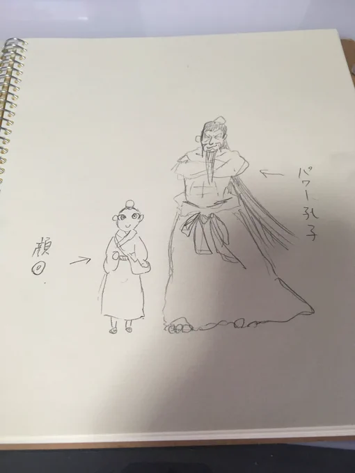 上手く描けないが、こんな感じの体格差と世界観で… 