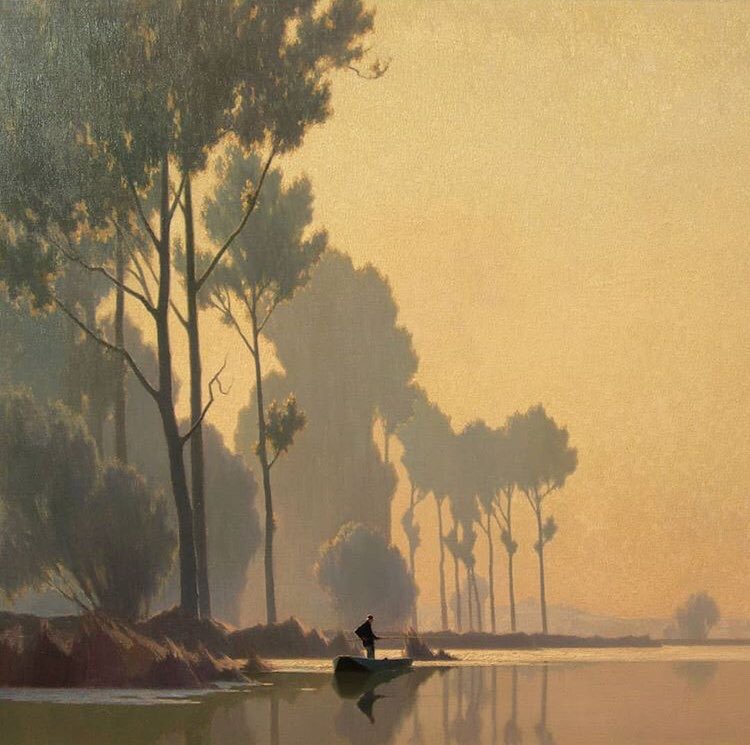 OctopodArt's tweet photo. İçinde bulunmak isteyeceğimiz tablolar serisinden “Early Morning” (Sabahın Körü)..Alexandre Jacob, sayısız eserinde aynı lokasyonu günün farklı saatleri ve farklı hava durumlarında farklı açılardan resmederek her seferinde farklı duygular uyandırıyor.
#alexandrejacob #manzara https://t.co/aPNLddP9CB
