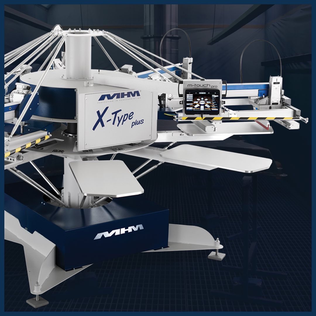 A small machine, with large production capacity and shouldn’t be judged on its size. The Xtype Plus is loaded with many standard features you find across the whole product range of automatic presses, including lifting printing arms, pin registration and quick changing pallets.