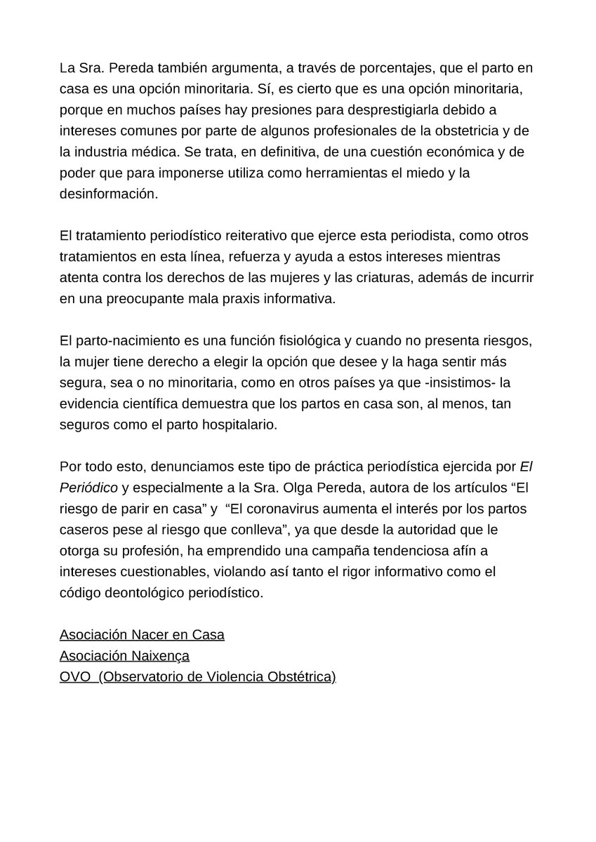 Observatorio Violencia Obstétrica tweet media